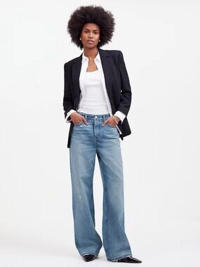MADEWELL Low-Slung Baggy Wide Leg Denim Jeans Size 25